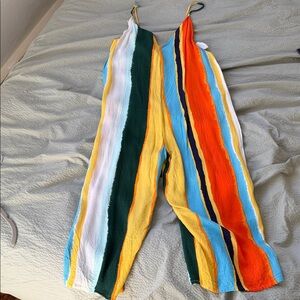 Topshop Striped Jumpsuit